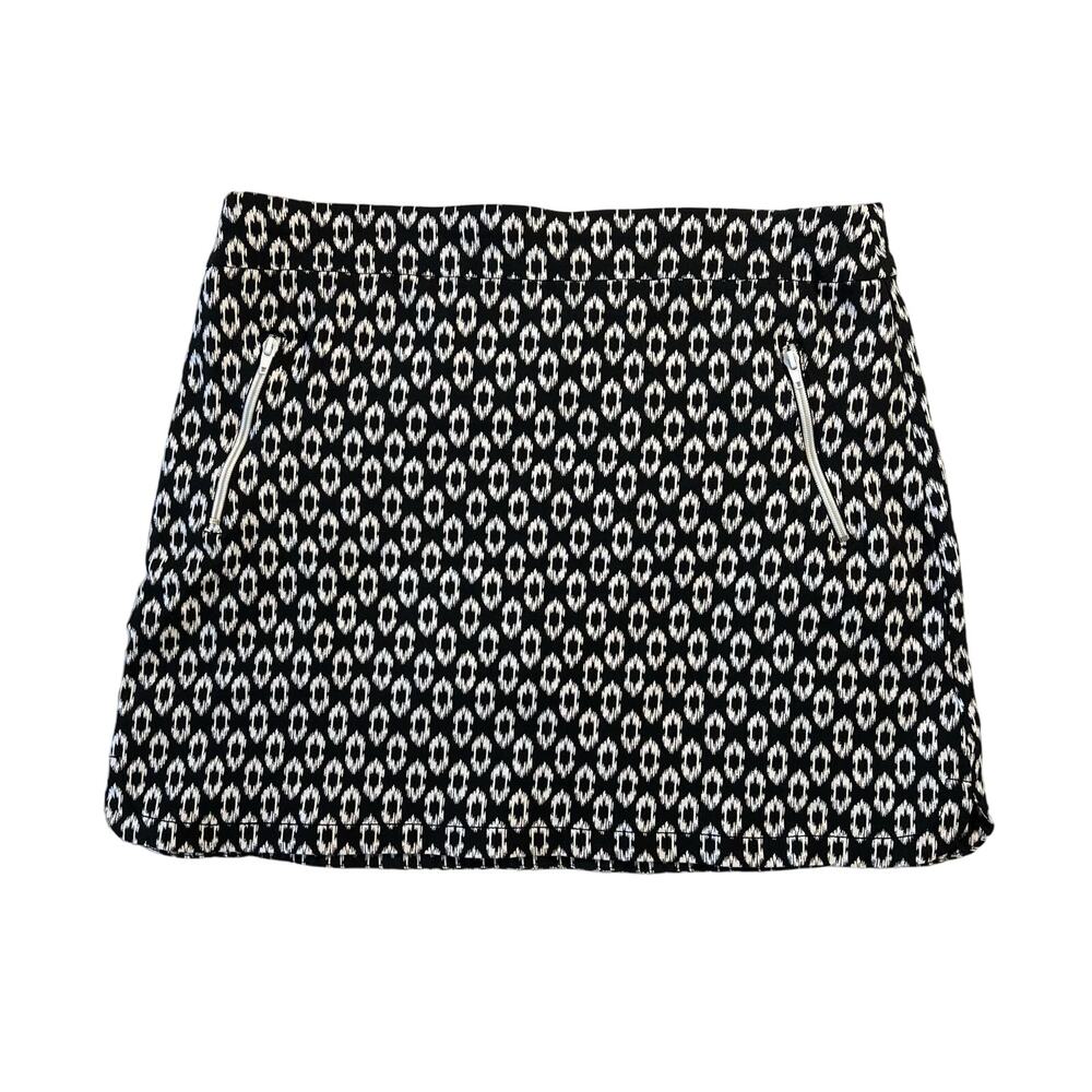 Ruby Rd. Women's 12 Black & White Skirt with Shorts Athletic Fit
